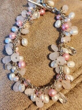 Vintage ☆B.C.S 🎀 Pearl Bracelet☆ Fine( Real ) Jewlery ● Read Below》 FIRM《